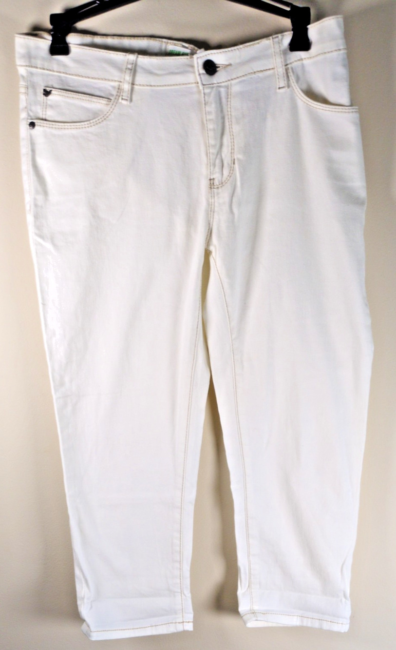 Dream Out Loud Capri Jeans Juniors 11 Cream Selena Gomez Denim Stretch Mid Rise